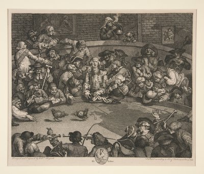 De Haanengevecht door William Hogarth