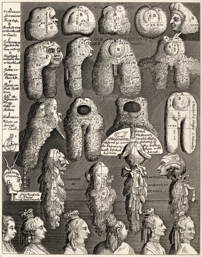 De Vijf Ordes van Pruiken, uit 