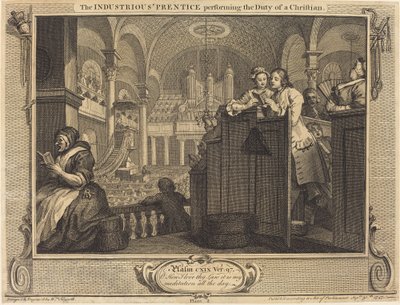 De IJverige Leerling die de Plichten van een Christen Vervult door William Hogarth