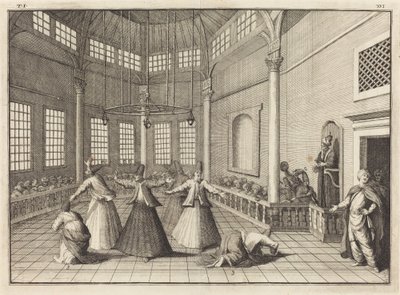 Het Binnenste van een Moskee door William Hogarth