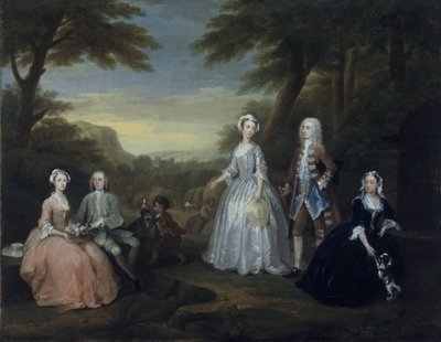 Het Gesprek van de Familie Jones door William Hogarth
