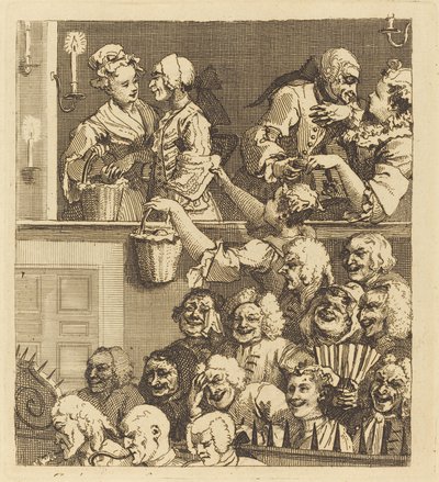 Het Lachende Publiek door William Hogarth
