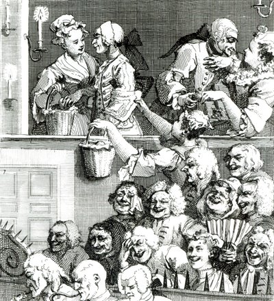 Het Lachende Publiek, 1733 door William Hogarth
