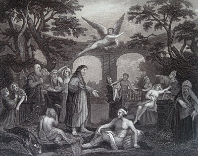 Het Badwater van Bethesda door William Hogarth