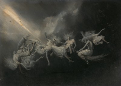 De bliksem sloeg op een kudde heksen door William Holbrook Beard