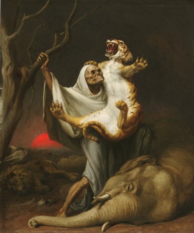 De Macht van de Dood, ca. 1890 door William Holbrook Beard