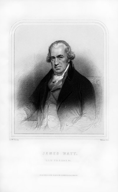 James Watt, Schotse uitvinder en ingenieur, 1870 door William Holl