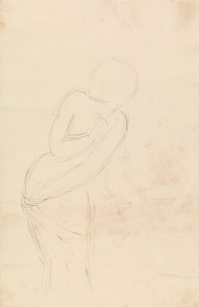 Schets van een vrouw (studie voor Isabella en de pot basilicum) door William Holman Hunt