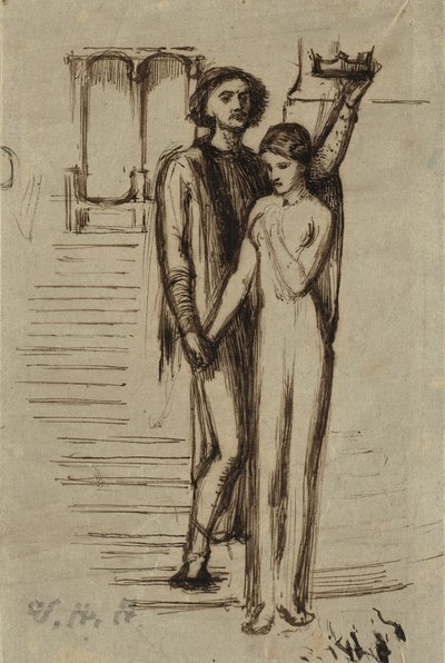 "The Beggar Maid" door William Holman Hunt