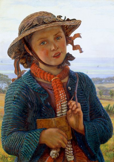 Het Hymne van het Schoolmeisje door William Holman Hunt