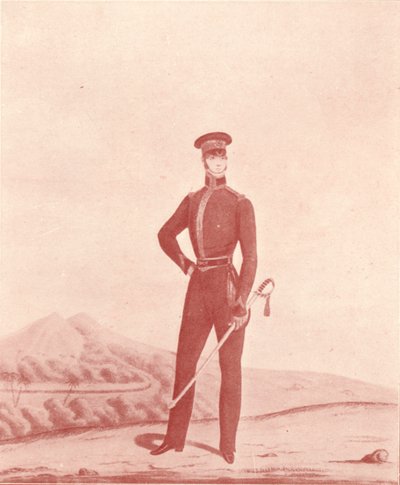 Officier van de Madras Army Rifles, Undress, c1837-1843, 1909 door William Hunsley