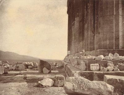 Oostelijke gevel van het Parthenon door William J. Stillman