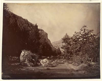 Ingang van de Langon. Aanval op de karavaan in het ravijn van Murmes. Stillman, Dickson, Puysaimond, enz. door William J. Stillman