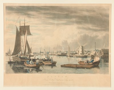 Boston / Vanaf City Point nabij Sea Street door William James Bennett