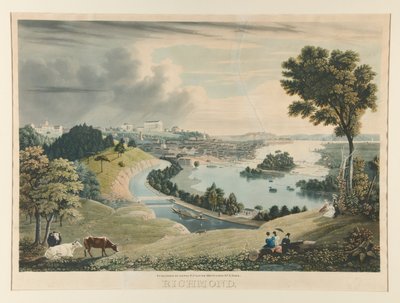 Uitzicht op Richmond door William James Bennett
