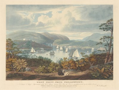 West Point, vanuit Phillipstown door William James Bennett