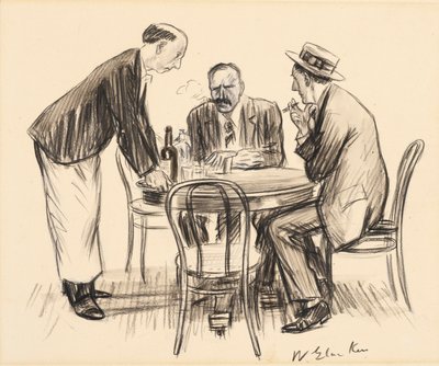 Nooit meer, merkte hij somber op door William James Glackens
