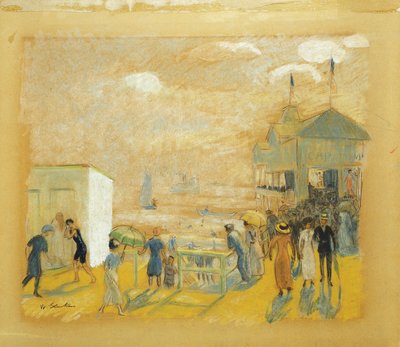De Battery door William James Glackens