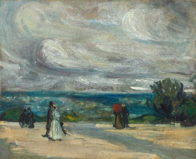 Het terras door William James Glackens