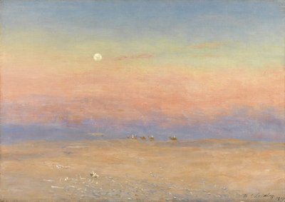 Woestijnkaravaan, 1900 door William James Laidlay
