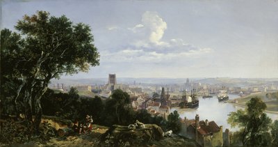Uitzicht op Bristol vanaf Clifton Wood door William James Muller