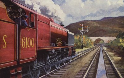 De LMS "Royal Scot" (kleurenlitho) door William John Patton McDowell