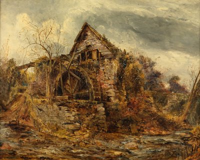 De oude molen door William Joseph J.C. Bond