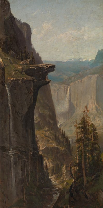 Yosemite Falls, vanaf Glacier Point door William Keith