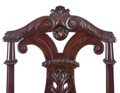 (detail) van een paar George II halstoelen, uitgevoerd door James Moore de Jongere, c.1727-31 door William Kent