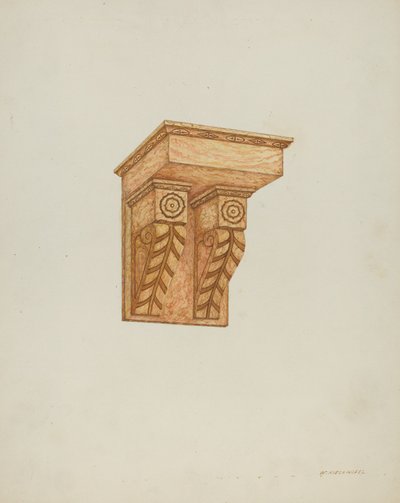 Architectonisch Detail (Muurbeugels) door William Kieckhofel