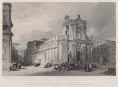 Duomo van Syracuse, voorheen een Tempel van Minerva door William Leighton Leitch