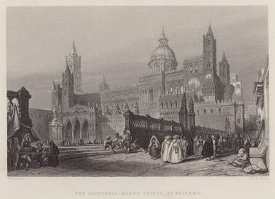 De Kathedraal (Madre Chiesa) in Palermo door William Leighton Leitch