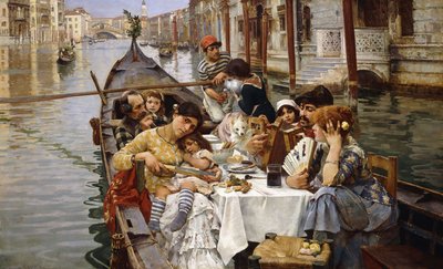 Een Venetiaanse al Fresco, 1885 door William Logsdail