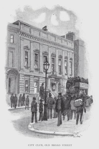 City Club, Old Broad Street door William Luker