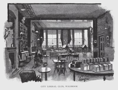 City Liberal Club, Walbrook door William Luker
