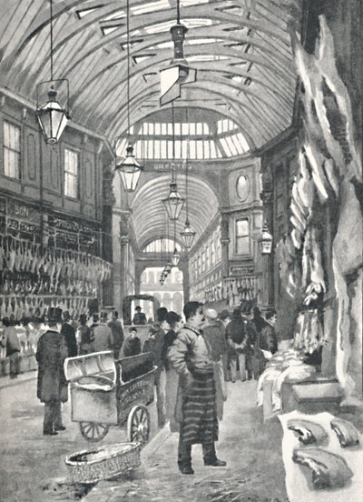Leadenhall Market, 1891 door William Luker