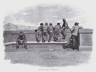 London Bridge, Werklozen door William Luker
