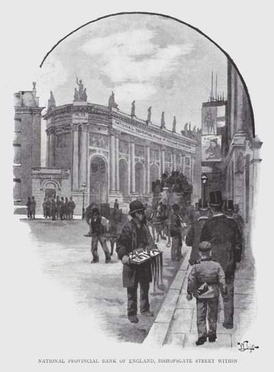 National Provincial Bank of England, Bishopsgate Street binnen door William Luker