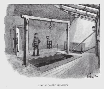 Newgate, de Galg door William Luker
