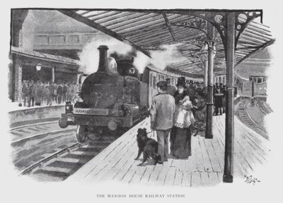 Het Mansion House Treinstation door William Luker