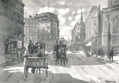 The Mansion House Station, District Railway Queen Victoria Street, 1891 door William Luker
