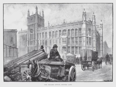 Het Archiefkantoor, Fetter Lane door William Luker