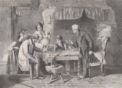 Portret van Grootvader, uit Illustrated London News, 4 januari 1862 door William Luson Thomas