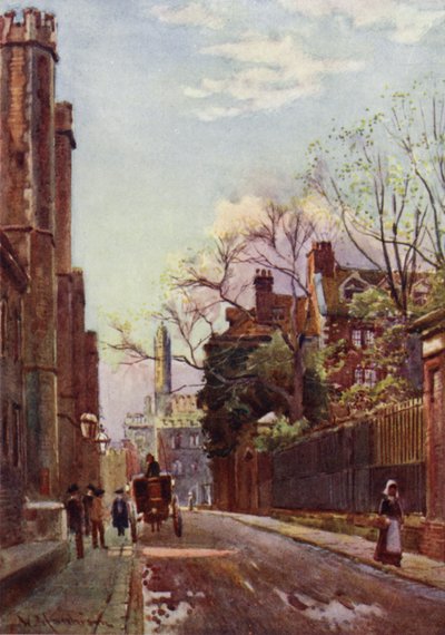 Queens Lane, de Locatie van de oude Mill Street door William Matthison