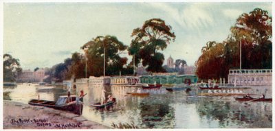 De rivier en schuiten door William Matthison