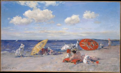 Aan zee door William Merritt Chase