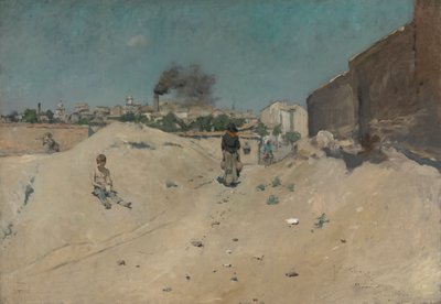 Buitenwijken van Madrid door William Merritt Chase