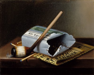 Ach, arme Yorick door William Michael Harnett