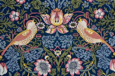De aardbeienrover (detail) door William Morris