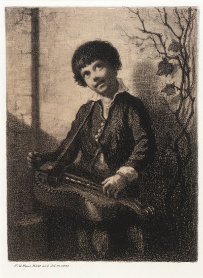 Draailier jongen door William Morris Hunt